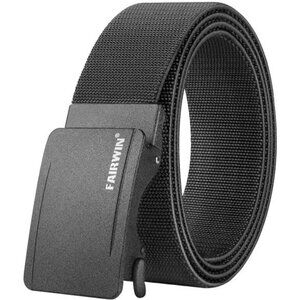 Ratchet Belt for Men - Mens Stretch Nylon Belt Adjustable, Versatile